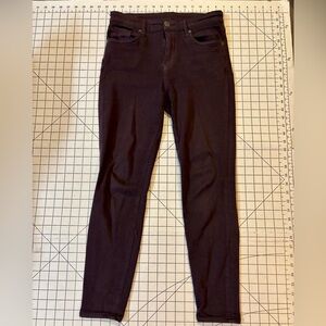 Kut From The Kloth Women’s Size 2 Purple High Rise Cropped Skinny Jeans